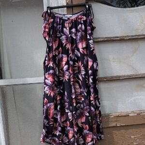 Floral Black and Pink Women's Jumpsuit